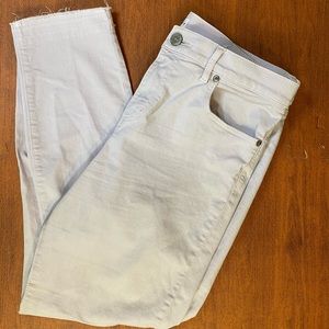 Loft modern skinny crop pants. Light purple